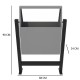 Basurero Metal Providencia 60 Litros