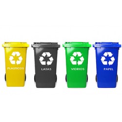 Estación de Reciclaje 5 Contenedores 120 Lts.