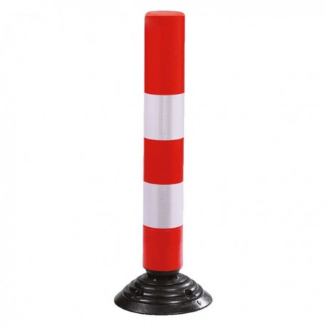 Hito Vialidad de PVC 83 cm Abatible 1 Cinta