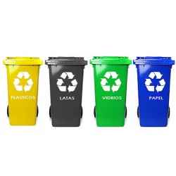 Estación de Reciclaje 4 Contenedores 240 Lts.