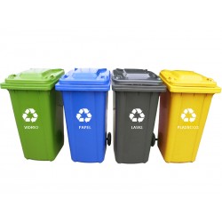 Estación de Reciclaje 4 Contenedores 360 Lts.