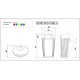Basurero Muro Premium 50 Lts.