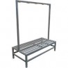 Bancas Metal Doble con Perchero